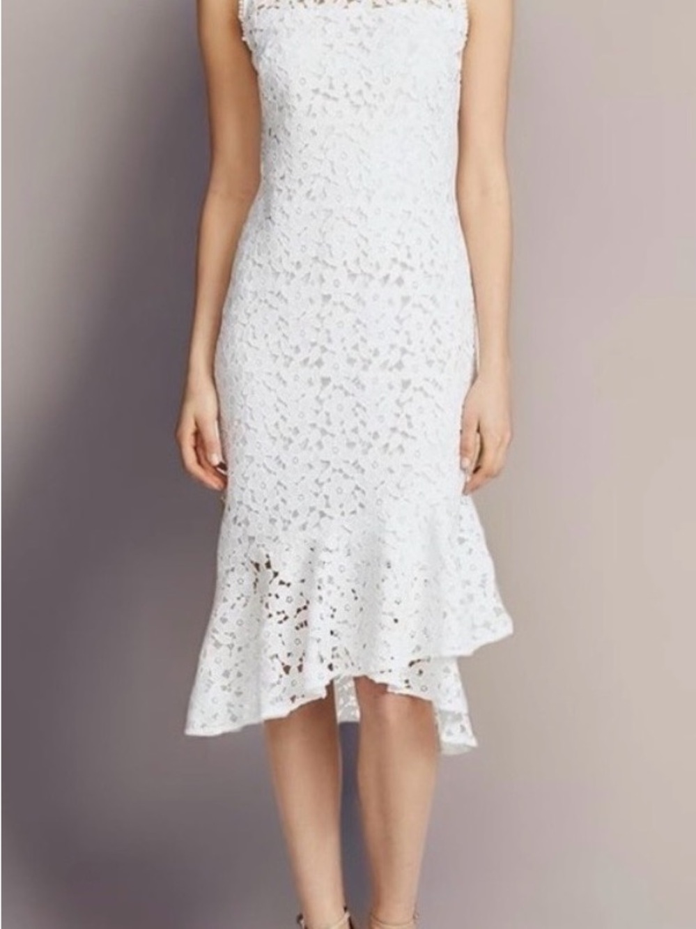 NWT Shoshanna Carlita White Lace Dress Size 4